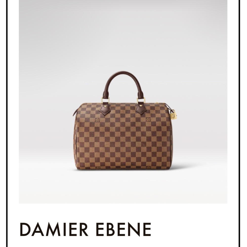 Authentic Louis Vuitton Damier Ebene Speedy 30 - Picture 5 of 12